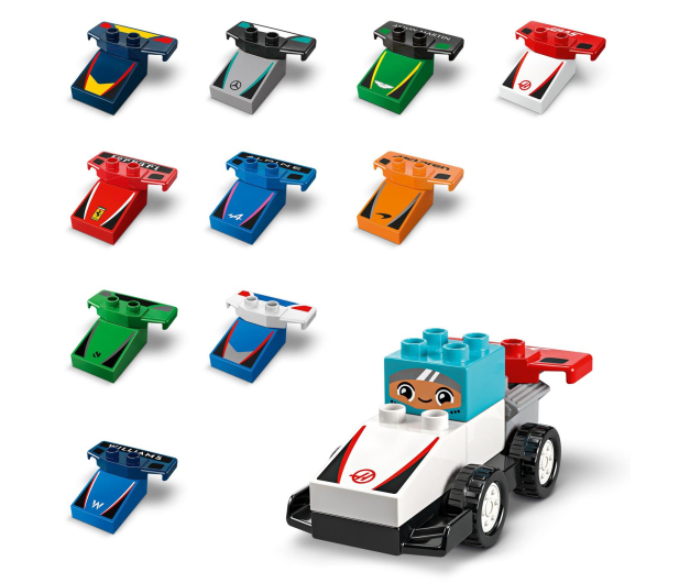 LEGO DUPLO 10445 Bolidy i kierowcy F1 - 1299002 - zdjęcie 4